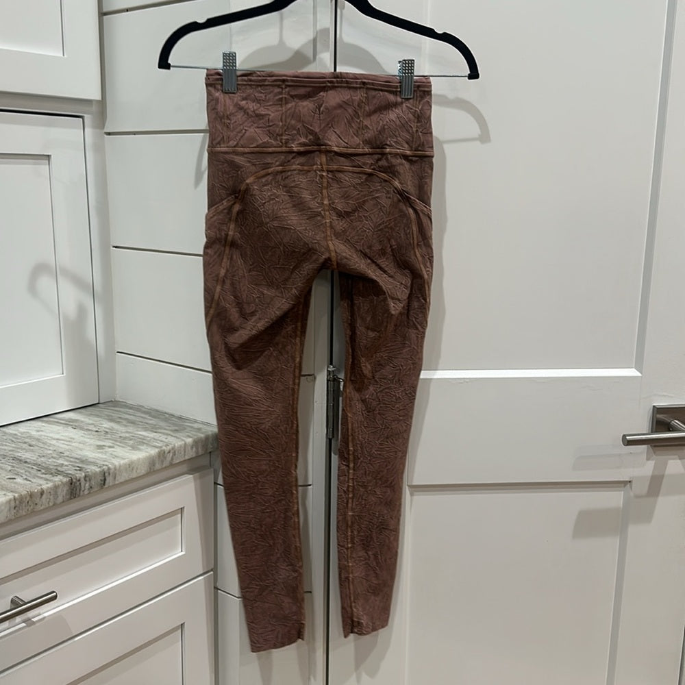 (6210) LULULEMON Fast and Free Tight II 25" Ice Dye *Non-Reflective Sz 4 *LOVED