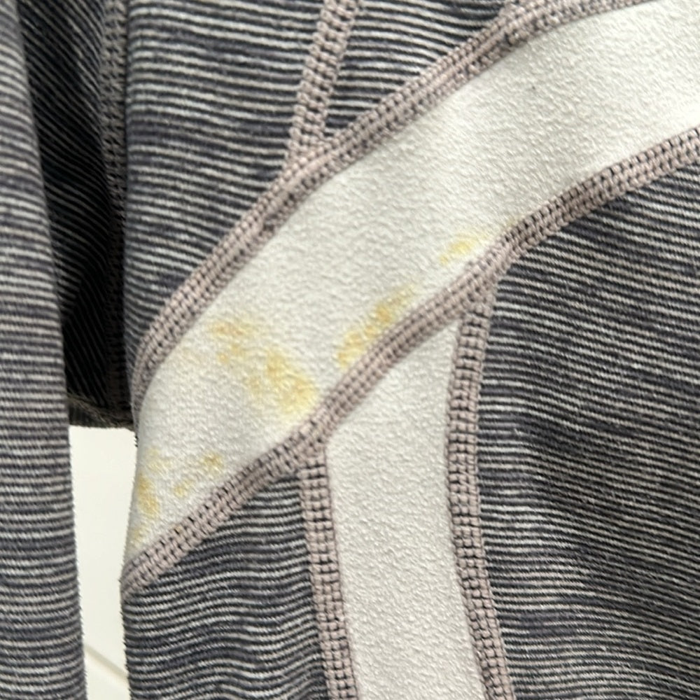 (6238) LULULEMON Define Jacket Sz 6 *FLAW missing zipper pull/Spots