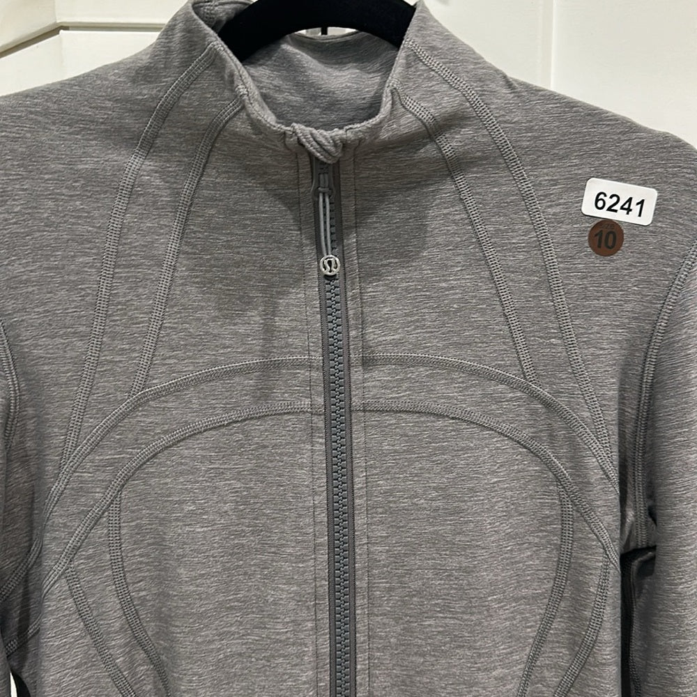 (6241) LULULEMON Define Jacket Sz 10 *EUC Heathered Wren / Wren