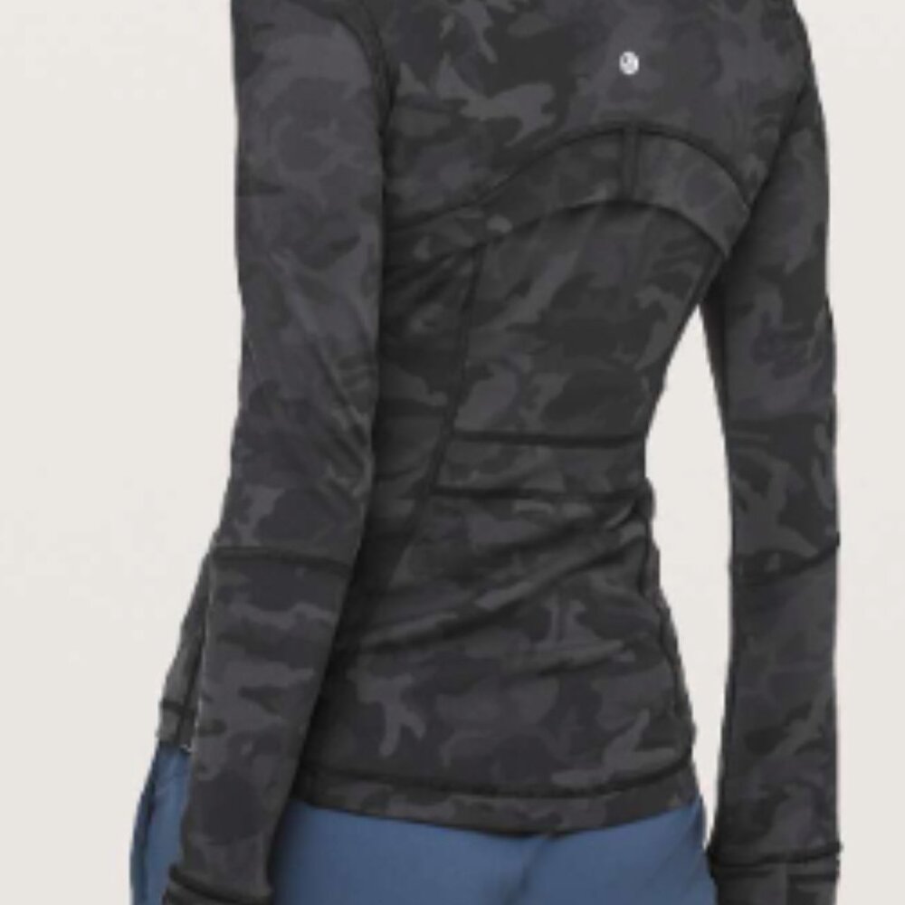(6242) LULULEMON Define Jacket Sz 8 *EUC Incognito Camo Multi Grey