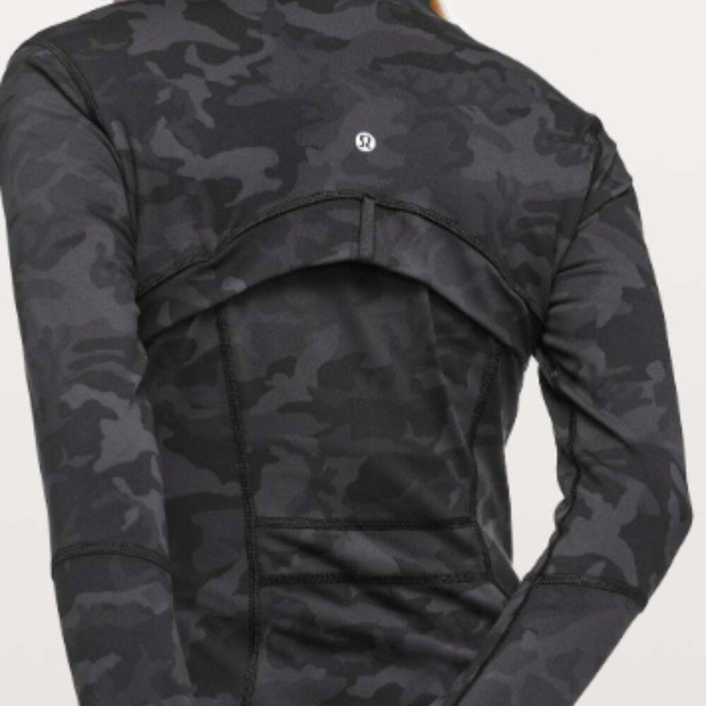 (6242) LULULEMON Define Jacket Sz 8 *EUC Incognito Camo Multi Grey