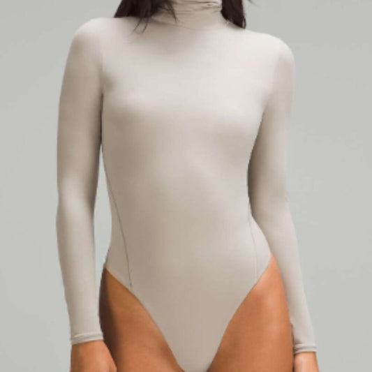 (6263) Wundermost Ultra-Soft Nulu Turtleneck Bodysuit in SMALL