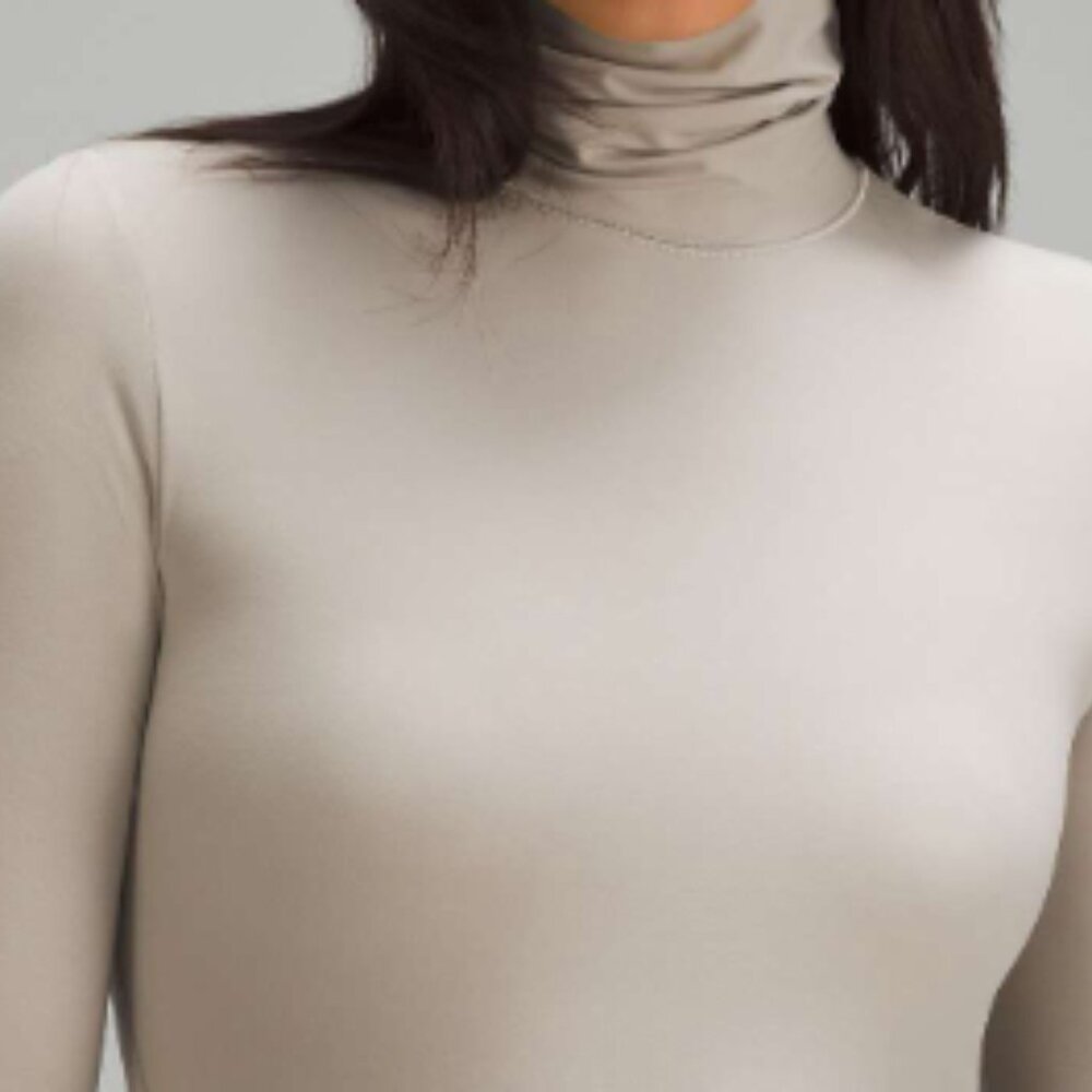 (6263) Wundermost Ultra-Soft Nulu Turtleneck Bodysuit in SMALL