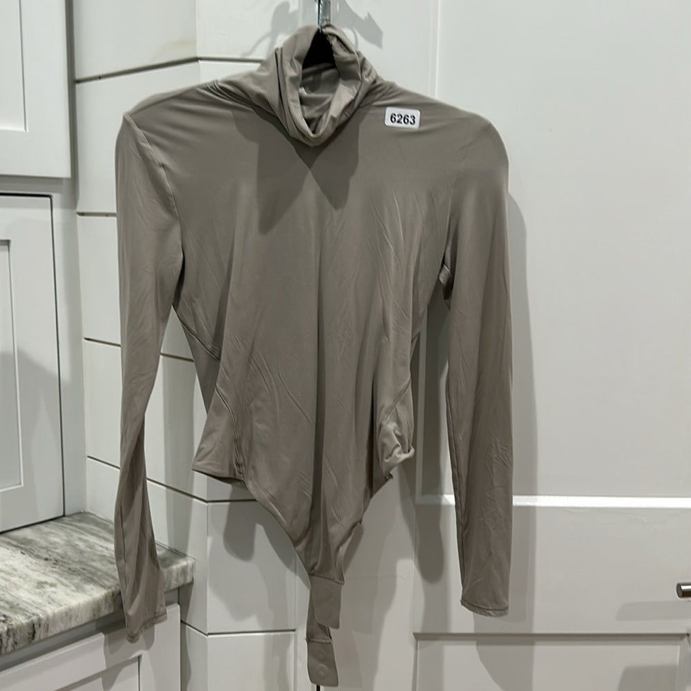 (6263) Wundermost Ultra-Soft Nulu Turtleneck Bodysuit in SMALL