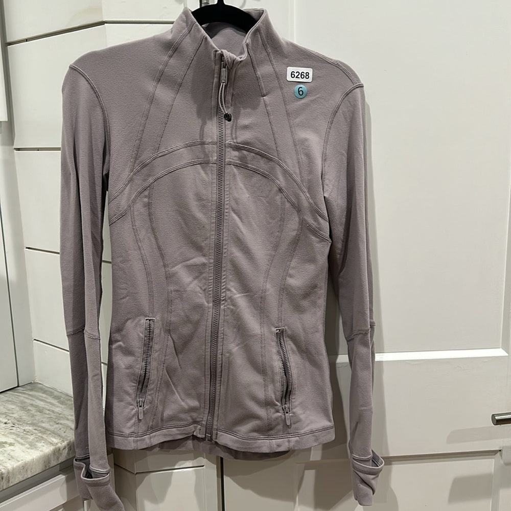 (6268) LULULEMON Define Jacket Sz 6 in Dark Chrome *GUC