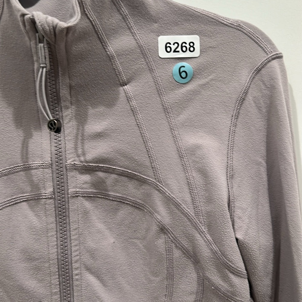 (6268) LULULEMON Define Jacket Sz 6 in Dark Chrome *GUC