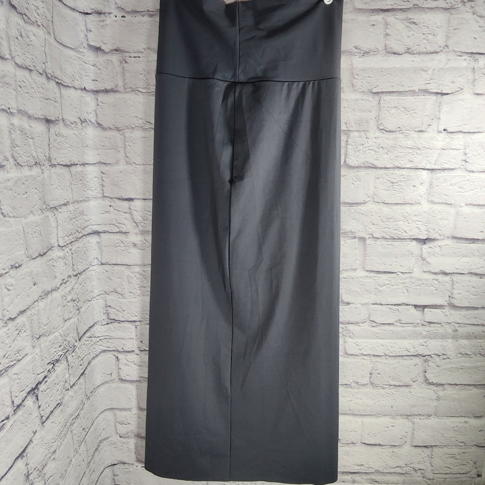 SKIMS SHAPING SWIM LONG SKIRT/ GUNMETAL/ LARGE/ NWT