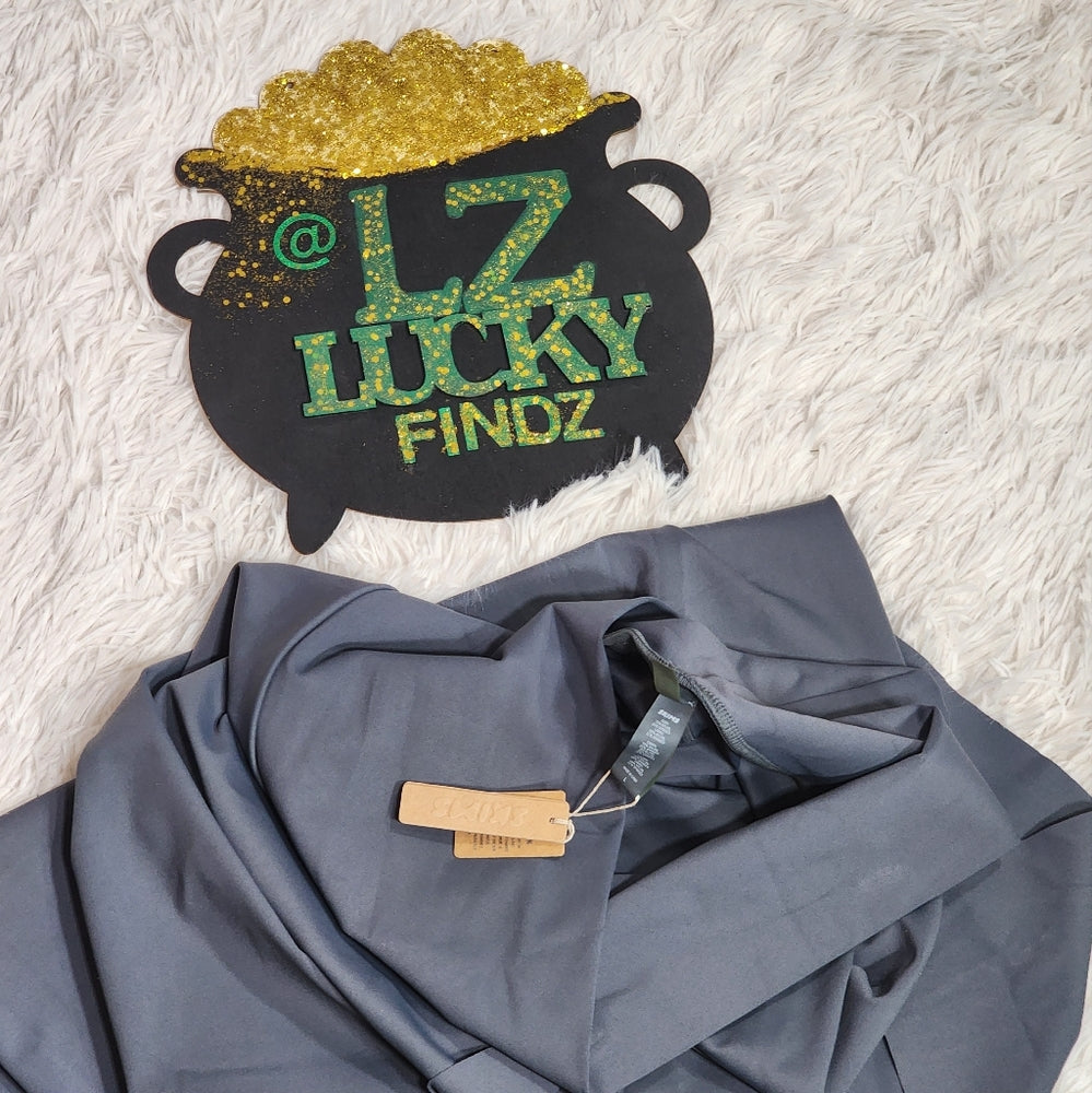 SKIMS SHAPING SWIM LONG SKIRT/ GUNMETAL/ LARGE/ NWT