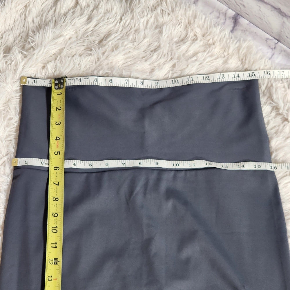 SKIMS SHAPING SWIM LONG SKIRT/ GUNMETAL/ LARGE/ NWT