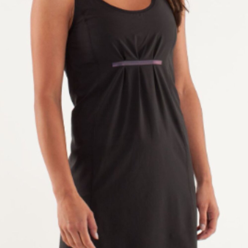 (6287) 🍋 LULULEMON Run: In The Sun Dress 15/5" P2P in BLACK