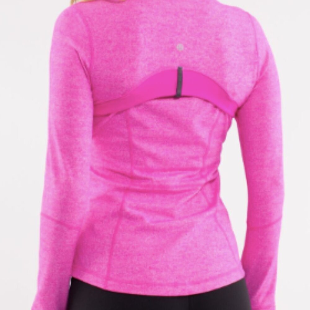 (6291) LULULEMON DEFINE JACKET in **Sz 2 ** in Heathered Paris Pink / Paris Pink