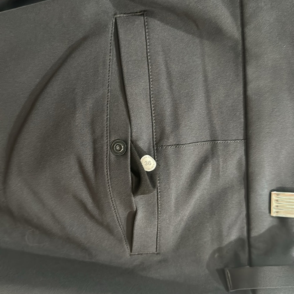 (6319) LULULEMON Commission Pant Slim 34"L *Warpstreme Sz 36W in NAVY