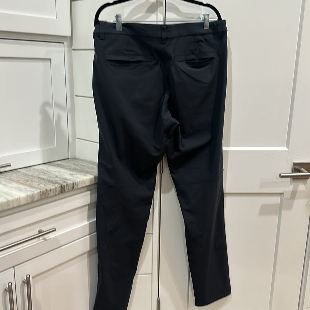 (6319) LULULEMON Commission Pant Slim 34"L *Warpstreme Sz 36W in NAVY