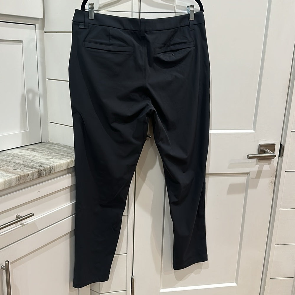 (6320) LULULEMON Commission Pant Slim 30"L *Warpstreme Sz 36W in NAVY *SOME WEAR
