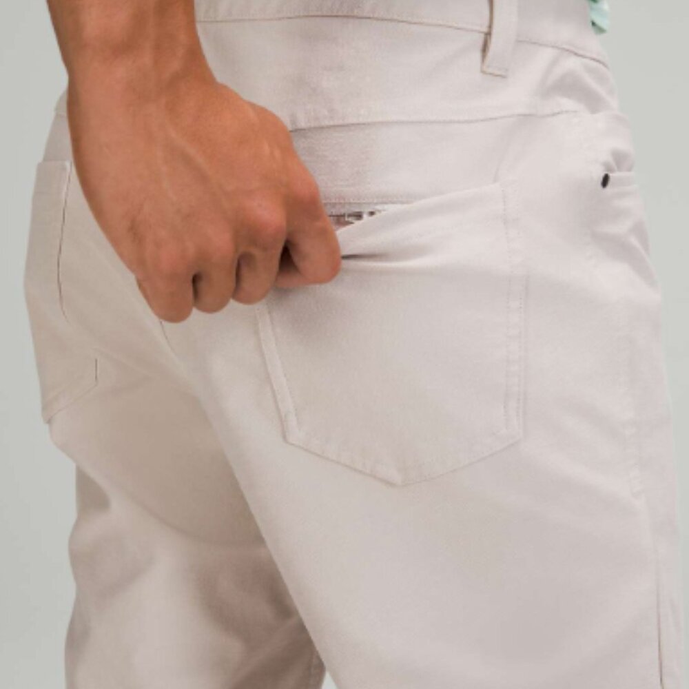 (6324) LULULEMON ABC Pant Slim 32" L *Utilitech 30"W in Dove Grey *FLAW