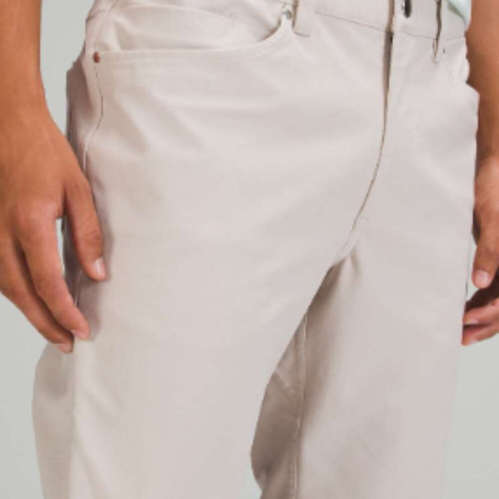 (6324) LULULEMON ABC Pant Slim 32" L *Utilitech 30"W in Dove Grey *FLAW
