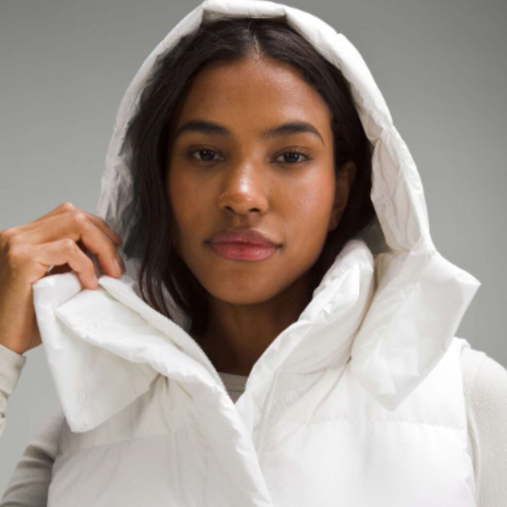 (6331) LULULEMON Wunder Puff Cropped Vest Sz 6 in White