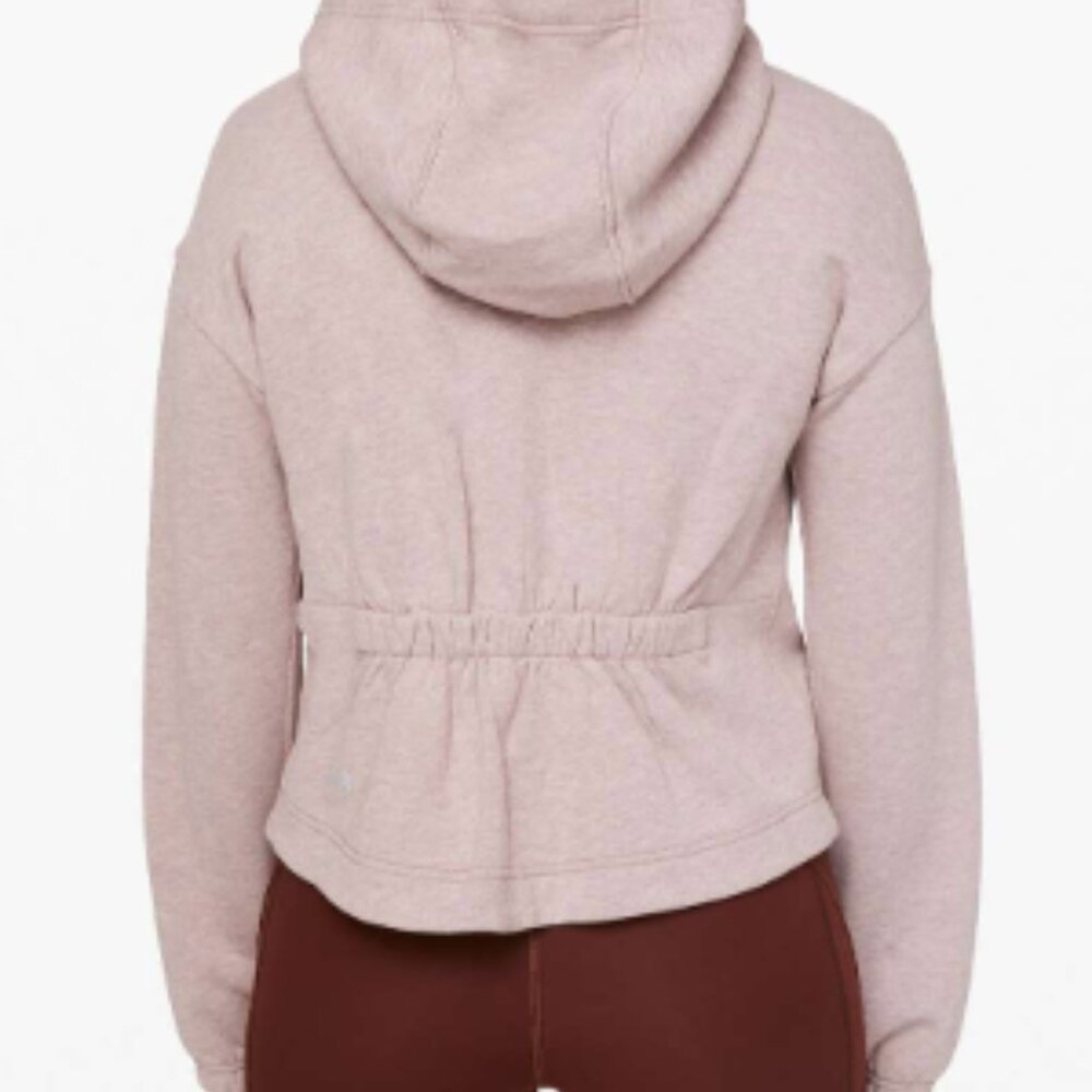 (6333) LULULEMON Stronger as One Cropped Hoodie *lululemon X Barrys *RARE