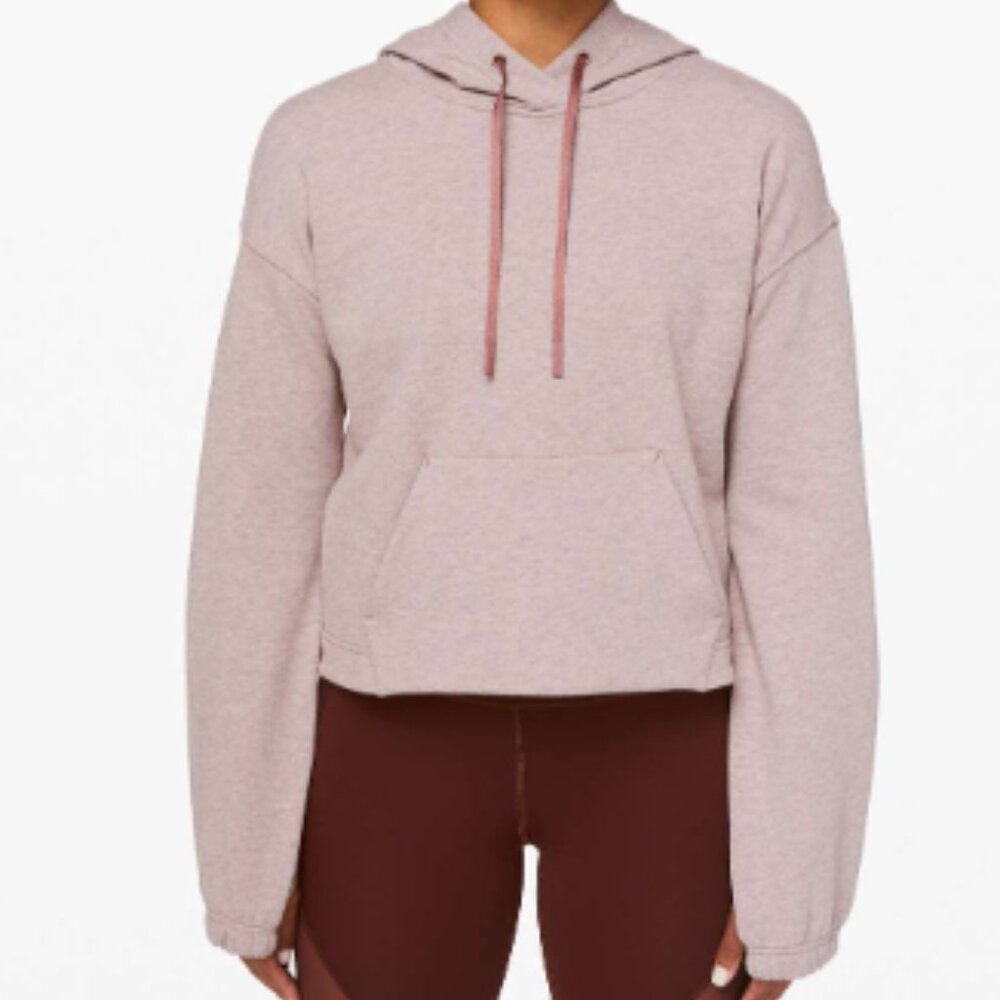 (6333) LULULEMON Stronger as One Cropped Hoodie *lululemon X Barrys *RARE