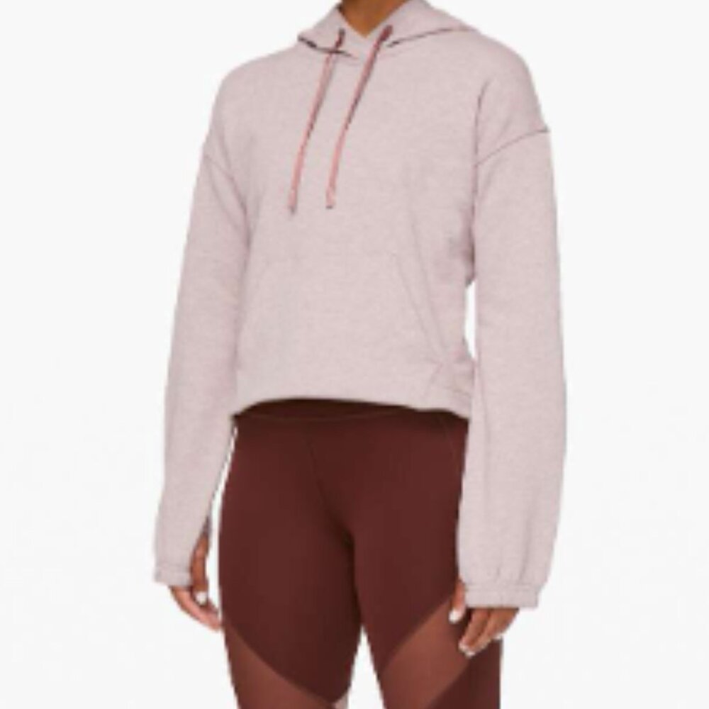 (6333) LULULEMON Stronger as One Cropped Hoodie *lululemon X Barrys *RARE