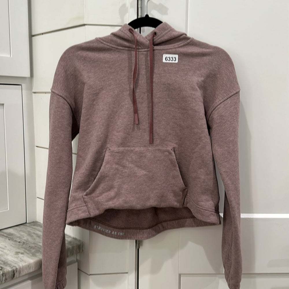 (6333) LULULEMON Stronger as One Cropped Hoodie *lululemon X Barrys *RARE