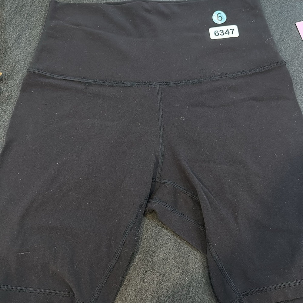 (6347) LULULEMON Align Short *6" Black (Second Release) Sz 6 **FLAW