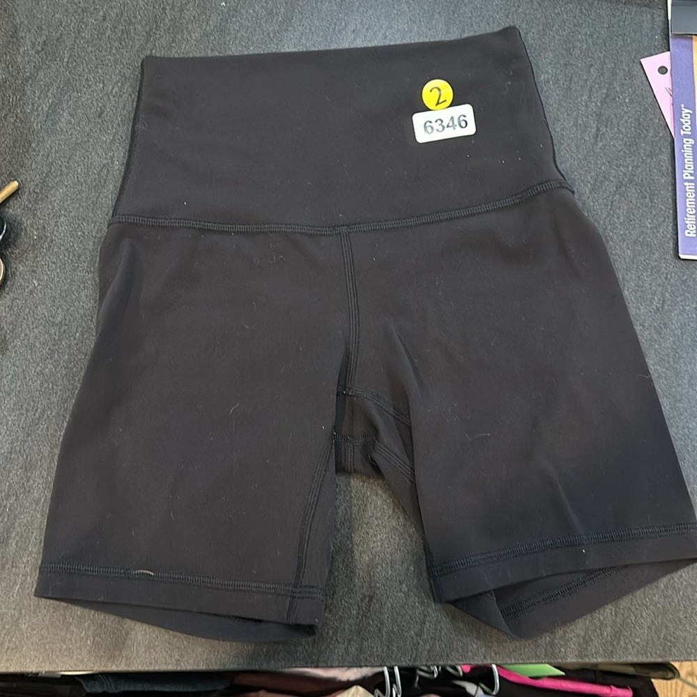(6346) LULULEMON Align Short *6" Black (Second Release) Sz 2