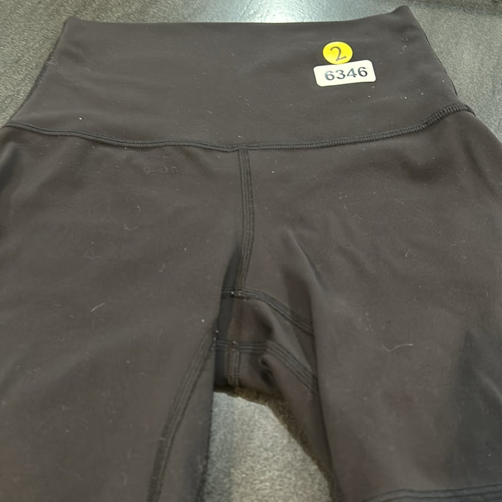 (6346) LULULEMON Align Short *6" Black (Second Release) Sz 2