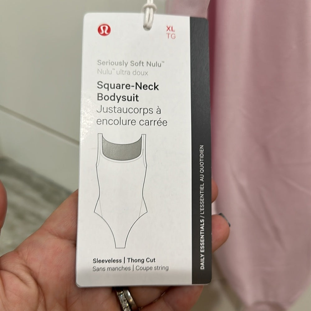 (0003) NWT Lululemon Wundermost Ultra-Soft Nulu Square-Neck Slvless Bodysuit XL