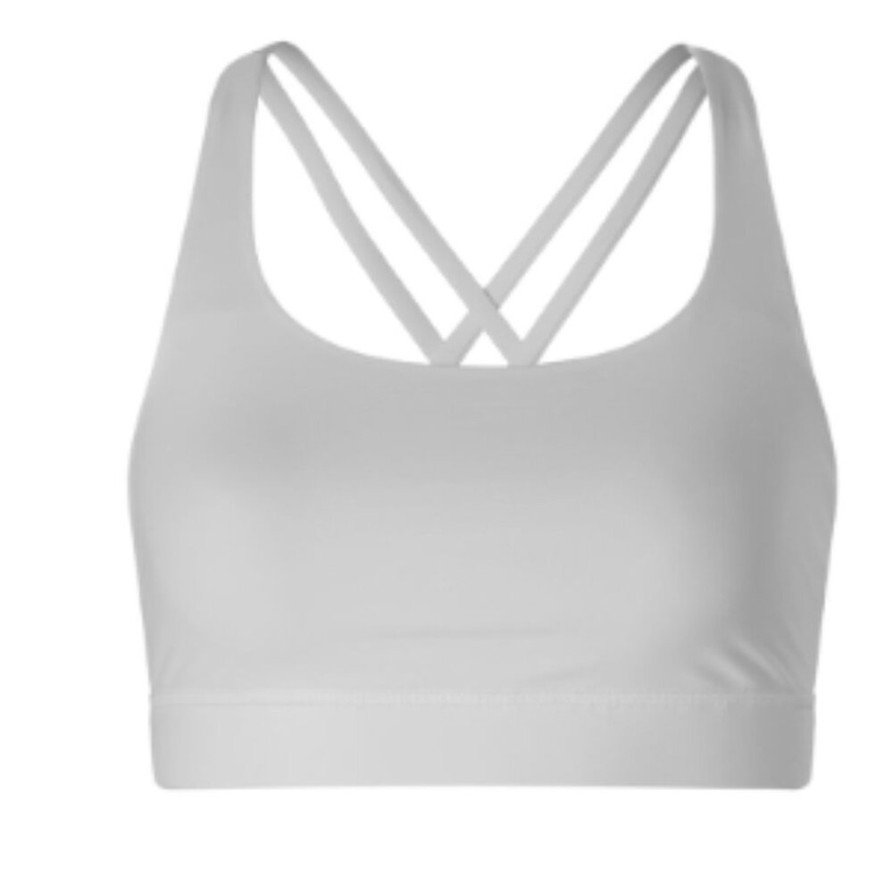 (0004) LULULEMON Soul Hamptons Energy Bra in WHT SZ 4