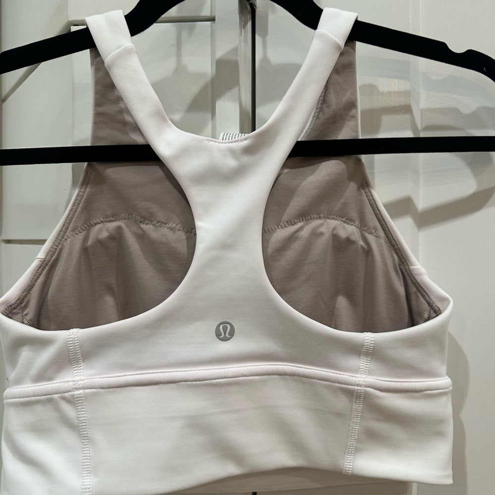 (MANY) Lululemon Wunder Train Long-Line Bra *Medium Support, C/D Cups in WHITE