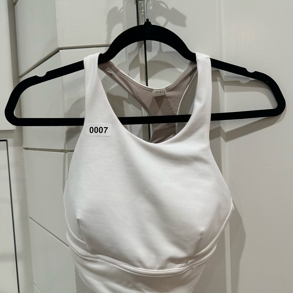 (MANY) Lululemon Wunder Train Long-Line Bra *Medium Support, C/D Cups in WHITE