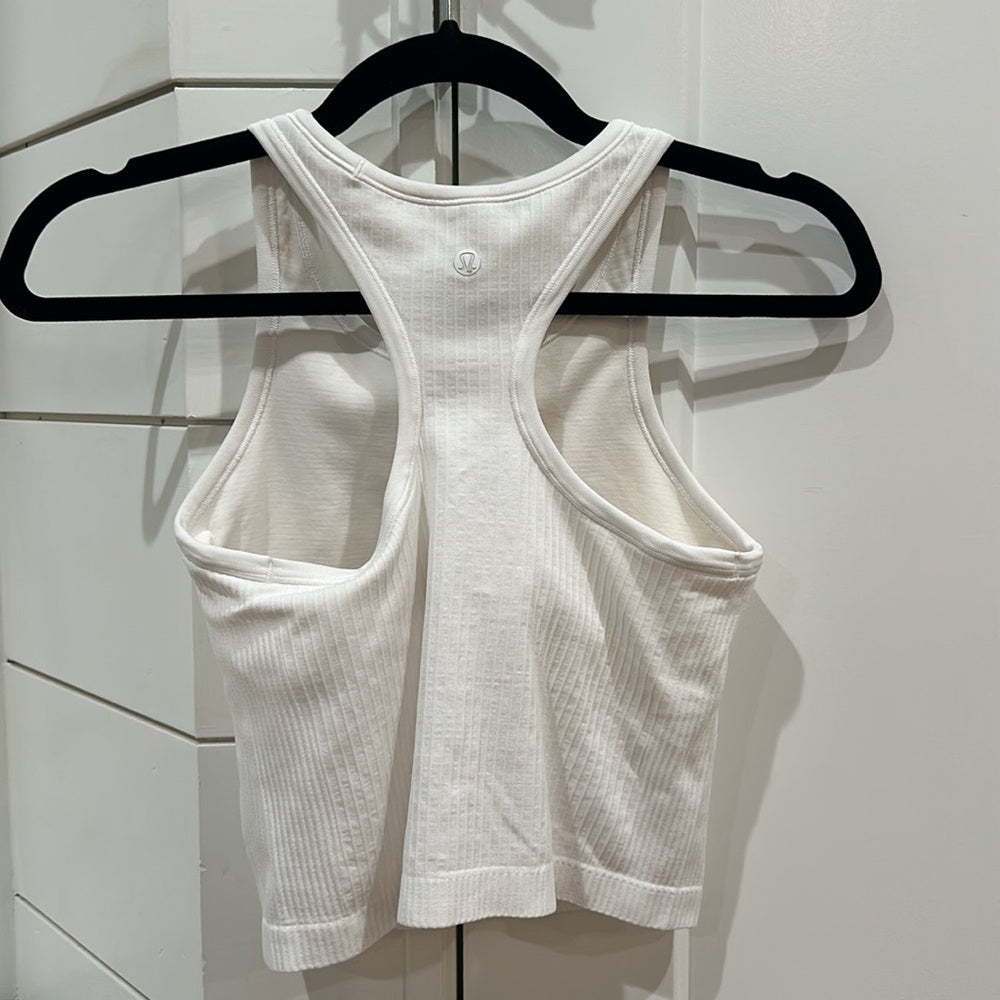 (0011/0012) Lululemon Ebb To Street Racerback Crop Tank Sz 6