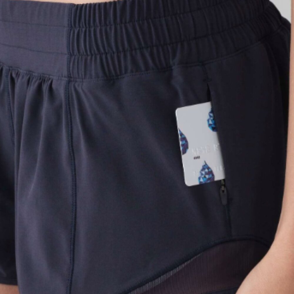 (6366) Lululemon Hotty Hot Short II *2.5" Jin MIDNIGHT NAVY Sz 10