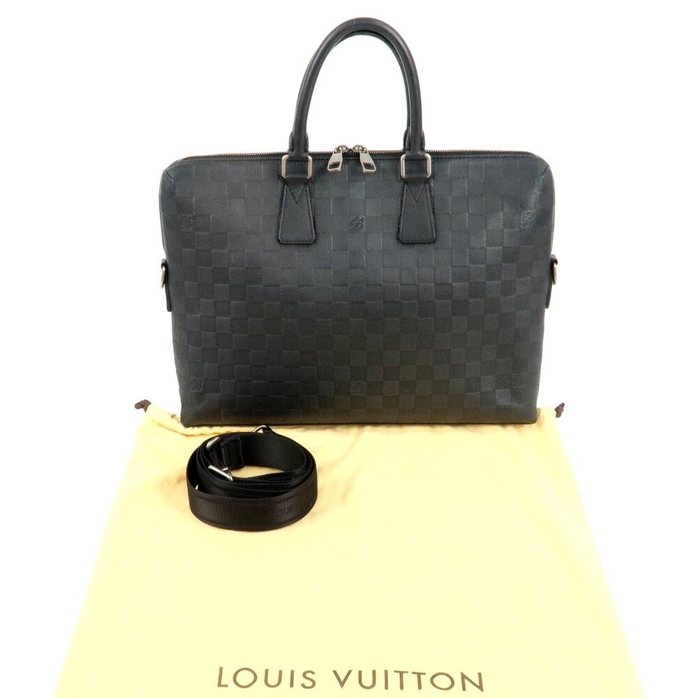 💎✨Authentic✨💎Louis Vuitton Damier Infini Porte Documents Jour Noir
