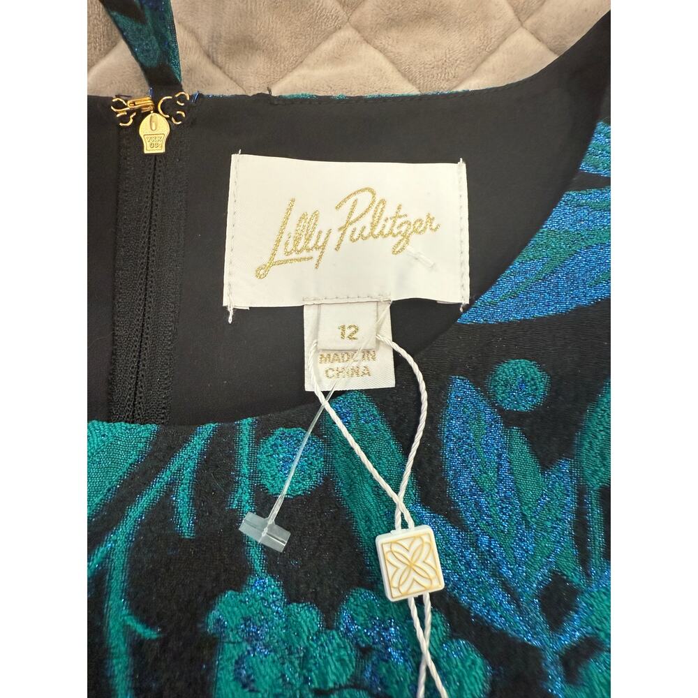 0102 NWT $268 Lilly Pulitzer Jollian Brocade Dress sz 12