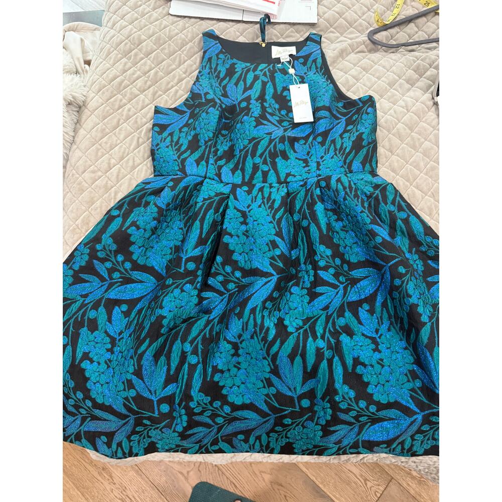 0102 NWT $268 Lilly Pulitzer Jollian Brocade Dress sz 12