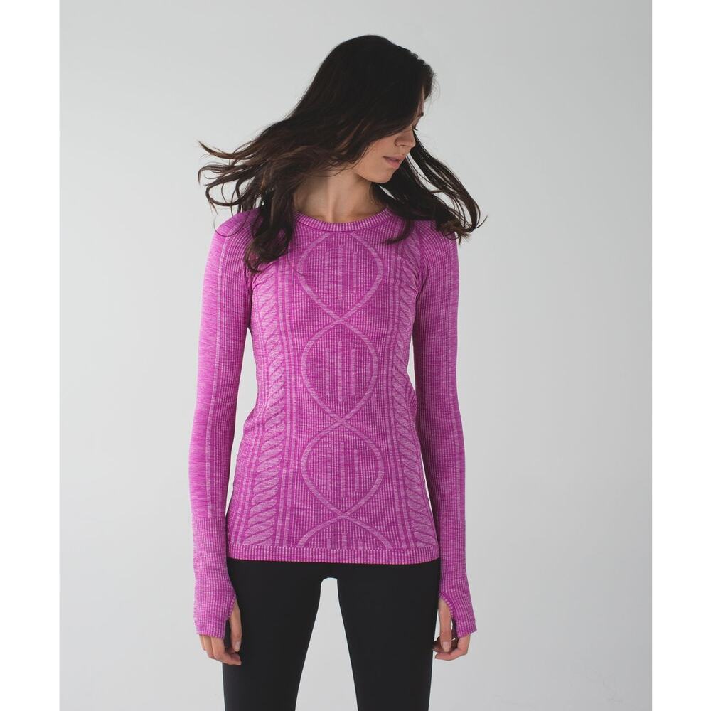 6994 Lululemon Rest Less Pullover in Heathered Ultra Violet sz 10-12