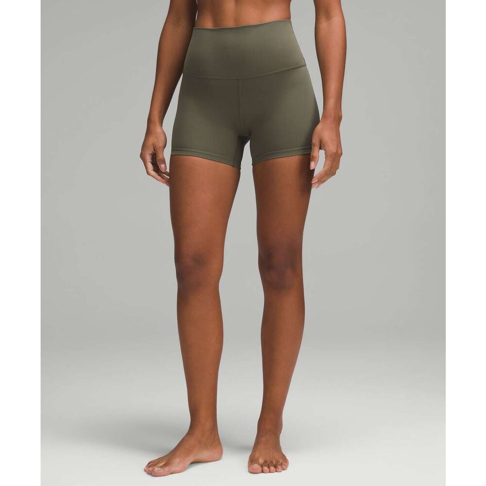 0120/0121/0122 NWT Lululemon Align High-Rise Short 4" Army Green