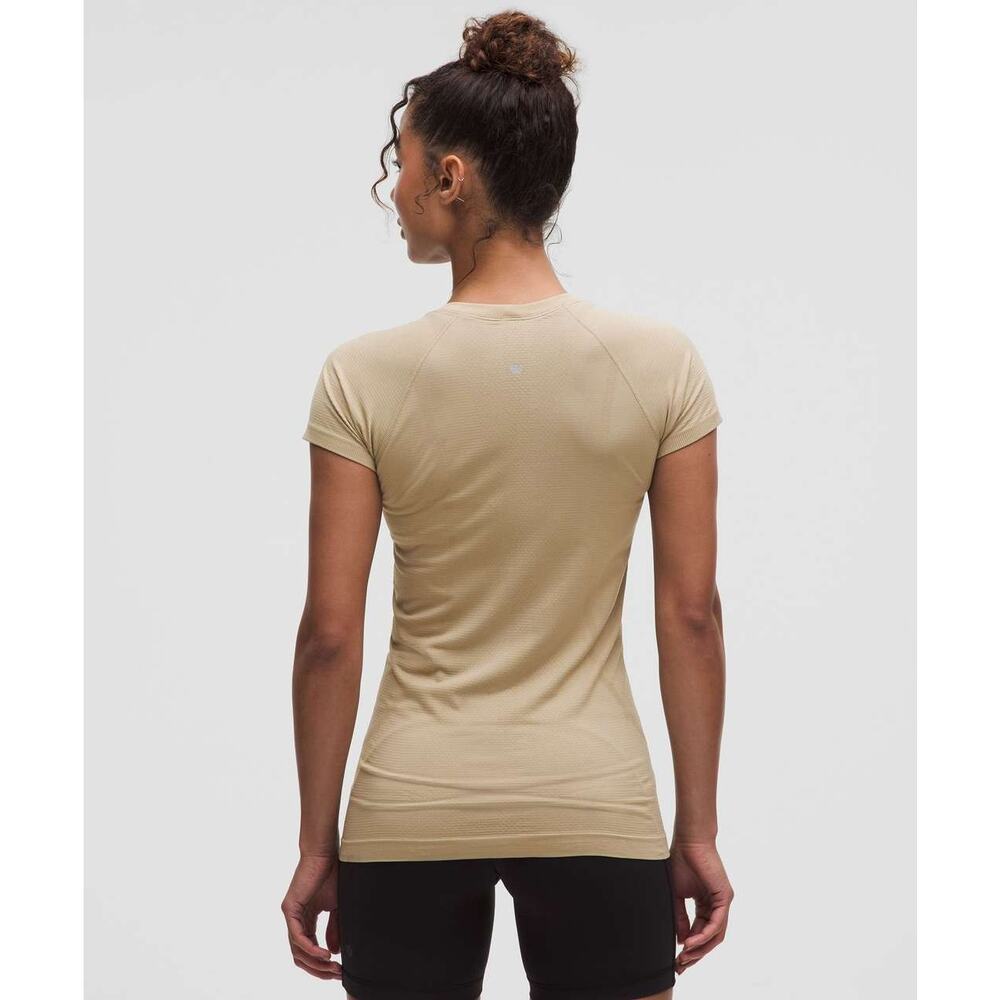 155 NWT Lululemon Swiftly Tech Short-Sleeve Shirt 2.0 Sheer Oak Sz 4