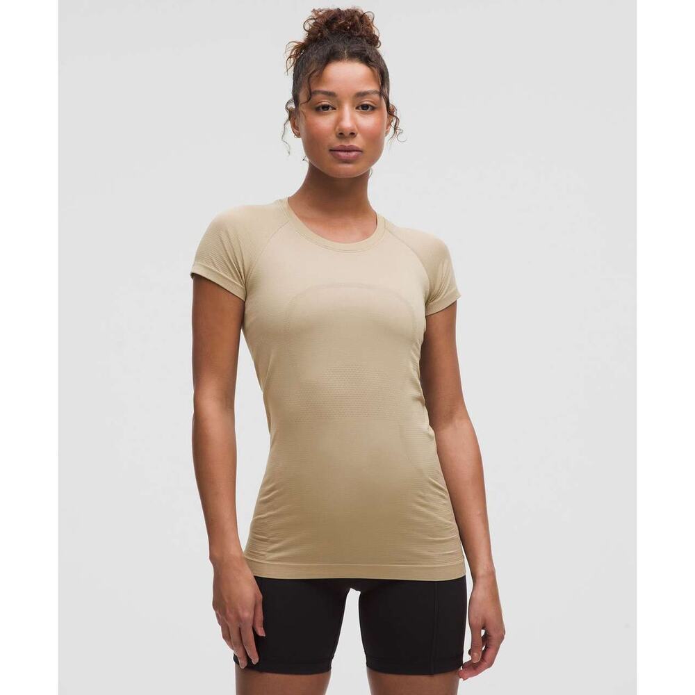 155 NWT Lululemon Swiftly Tech Short-Sleeve Shirt 2.0 Sheer Oak Sz 4