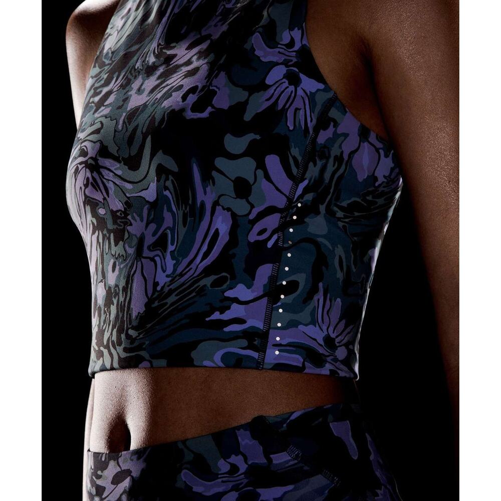 0158 NWT Lululemon Swift Speed Cropped Tank Top *B/C Cup Flower Meld Multi Sz 6