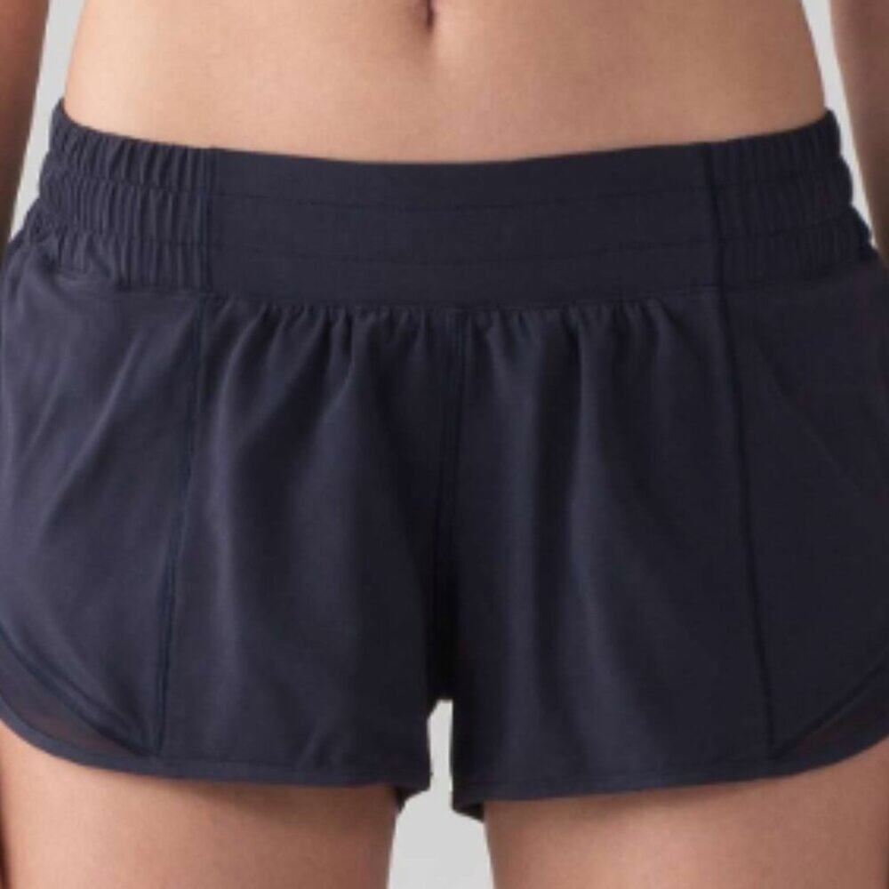 6366 Lululemon Hotty Hot Short II *2.5" Jin MIDNIGHT NAVY Sz 10