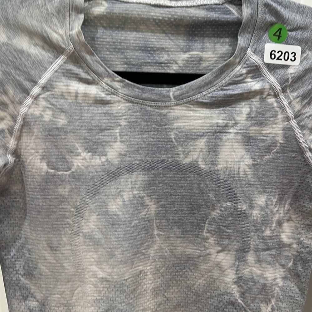 6203 - LULULEMON Run: Swiftly Tech Long Sleeve Crew Sz 4 *HAND-DYED