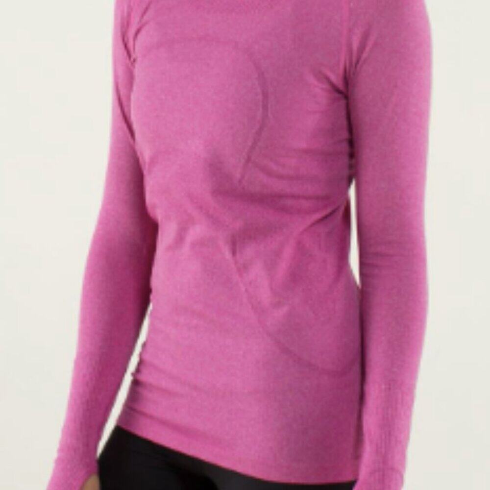 6046 - LULULEMON RUN: Swiftly Tech BREEZE Long Sleeve Crew Sz 8 *FLAW
