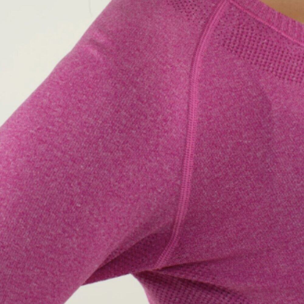 6046 - LULULEMON RUN: Swiftly Tech BREEZE Long Sleeve Crew Sz 8 *FLAW